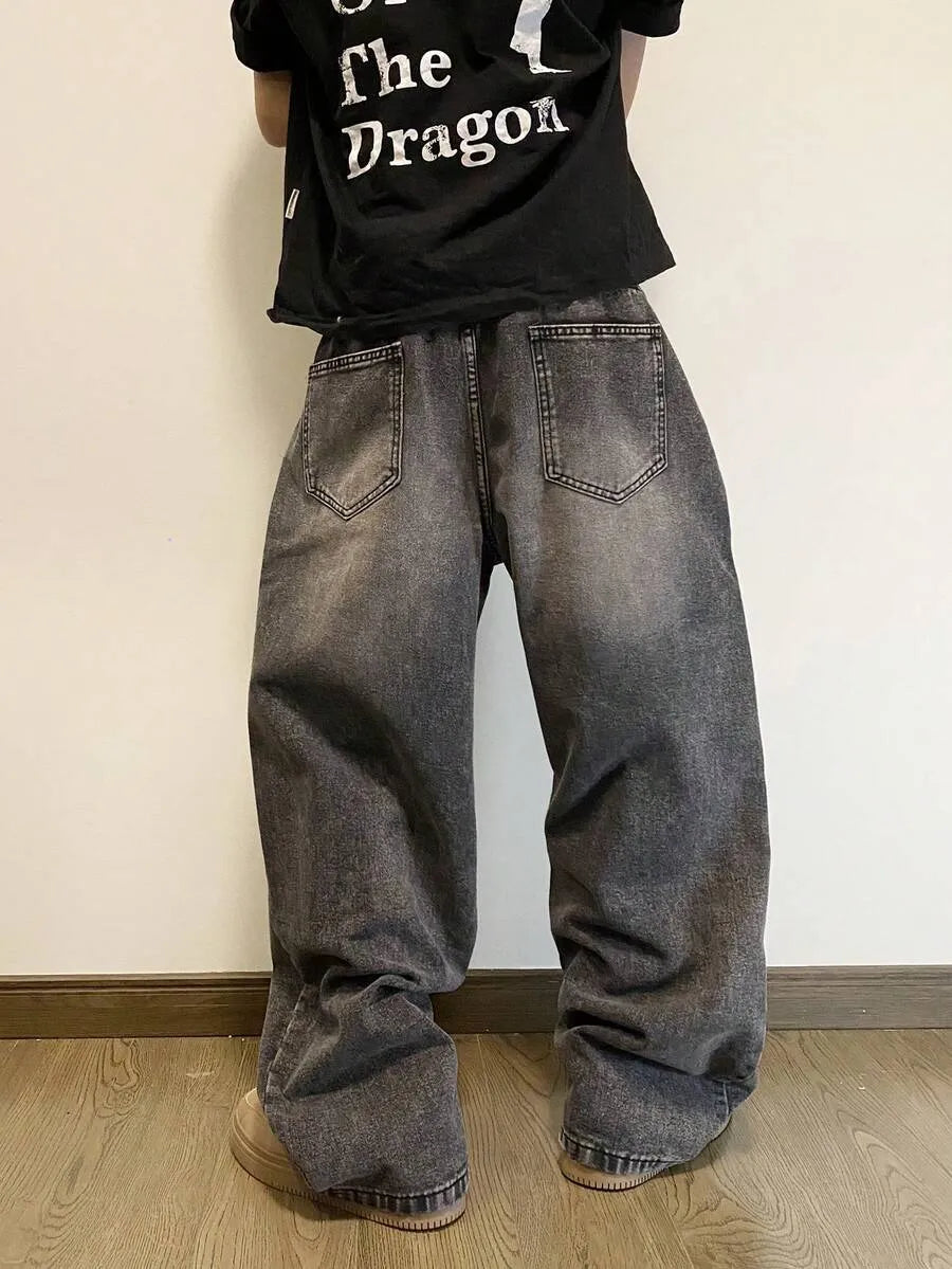 Grey Baggy Jeans